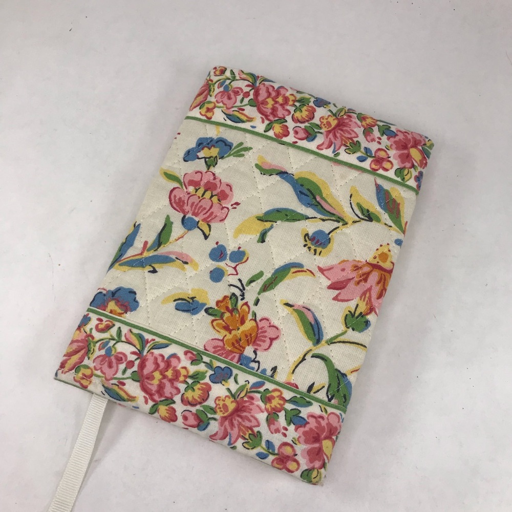 Vintage Vera Bradley Perennials Book Cover Quilted Cotton